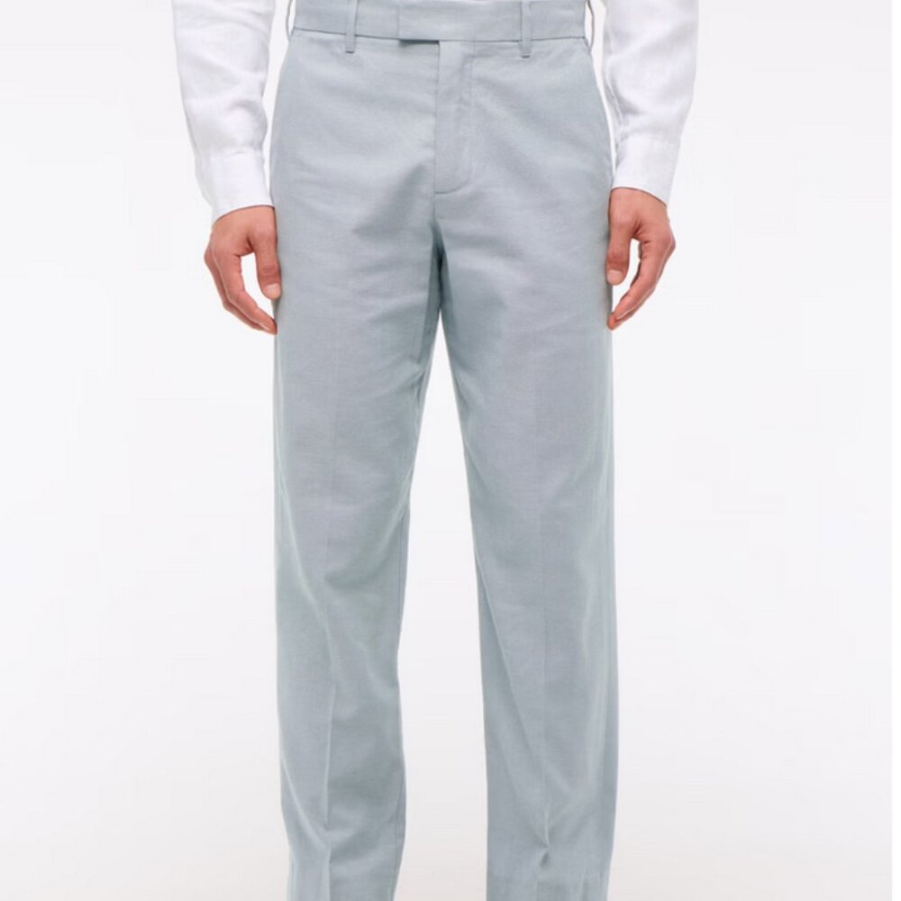 Abercrombie The A&F Collins Linen-Blend Suit Pant 29x32